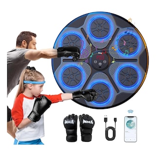 Foto 2 | Máquina De Boxeo Belug Karate Musical Bluetooth Inteligente Negro