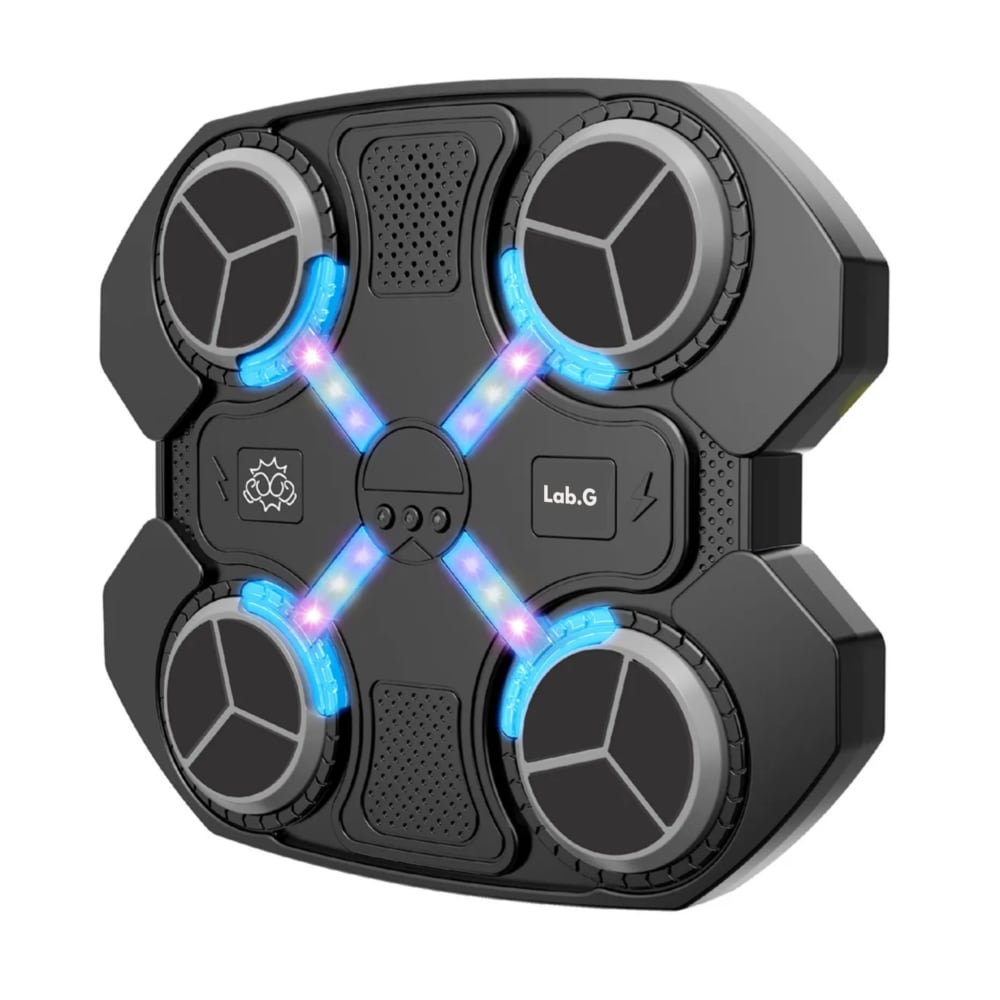 Máquina De Boxeo Infantil Con Música Y Luces Juego De Lucha Lab.g  Negro