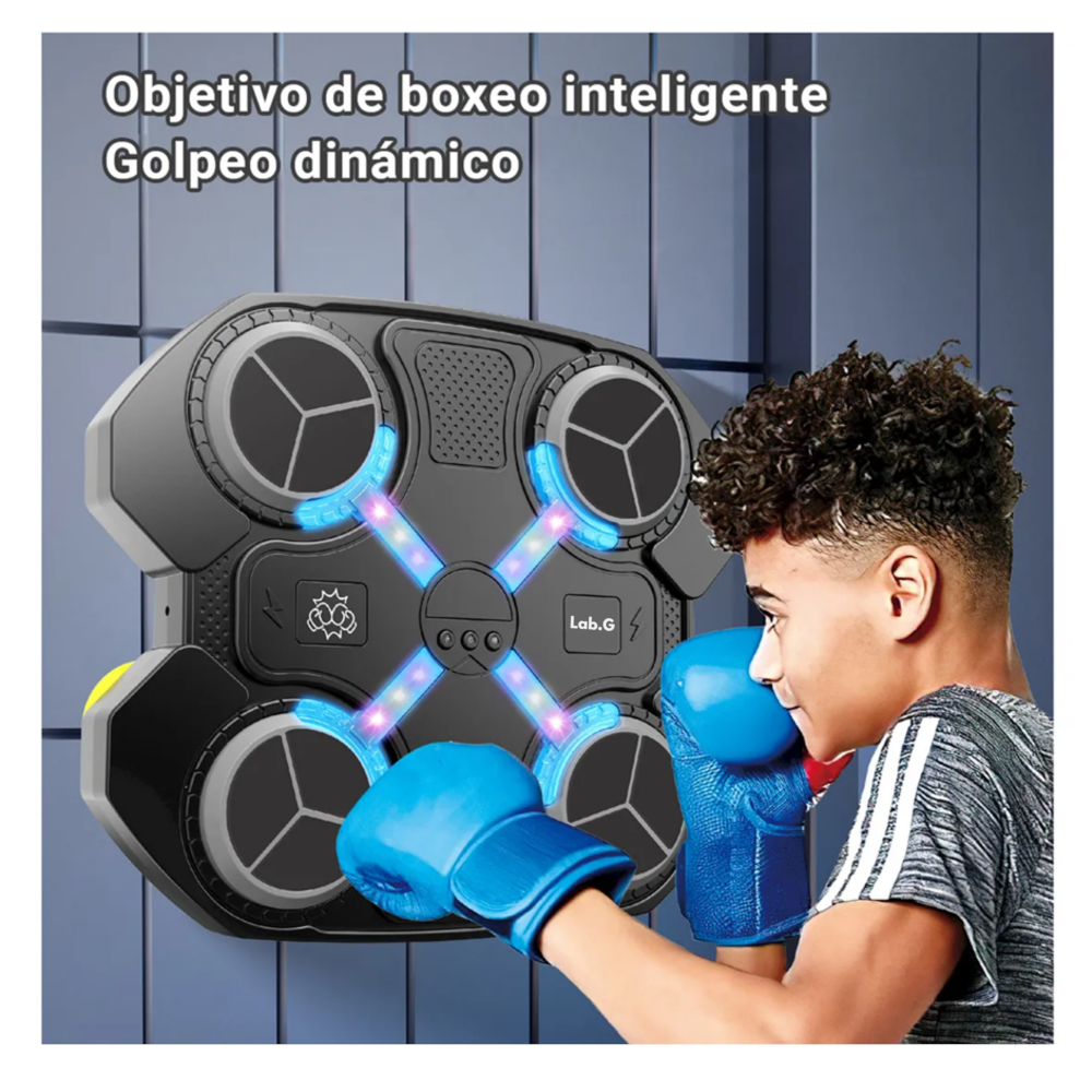 Foto 4 pulgar | Máquina De Boxeo Infantil Con Música Y Luces Juego De Lucha Lab.g  Negro