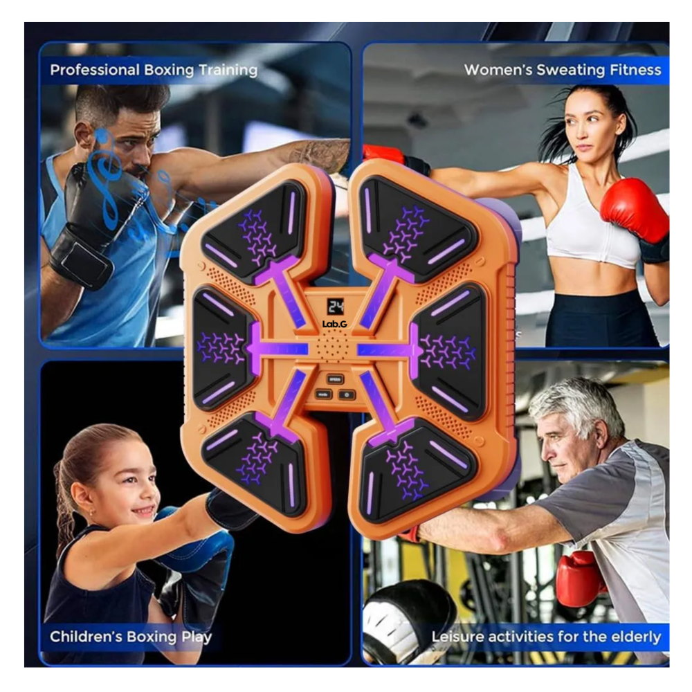 Foto 4 pulgar | Equipo De Boxeo Música Con Pantalla Digital Modo Ajustable Lab.g  Naranja Negro