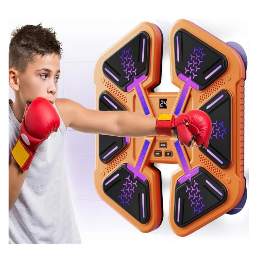 Foto 5 pulgar | Equipo De Boxeo Música Con Pantalla Digital Modo Ajustable Lab.g  Naranja Negro