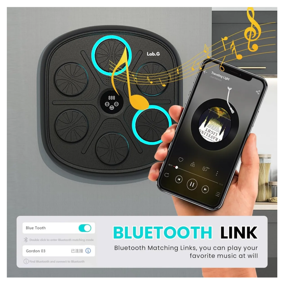 Foto 5 pulgar | Máquina Música Electrónica Boxeo Entrenamiento Con Bluetooth Lab.g Negro