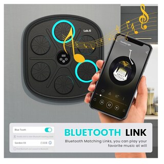 Foto 4 | Máquina Música Electrónica Boxeo Entrenamiento Con Bluetooth Lab.g Negro