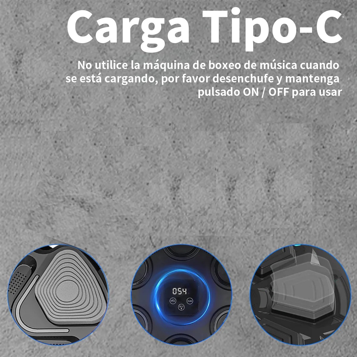 Foto 6 pulgar | Máquina De Boxeo  Belug Con Musical Bluetooth Objetivo De Boxeo Negro