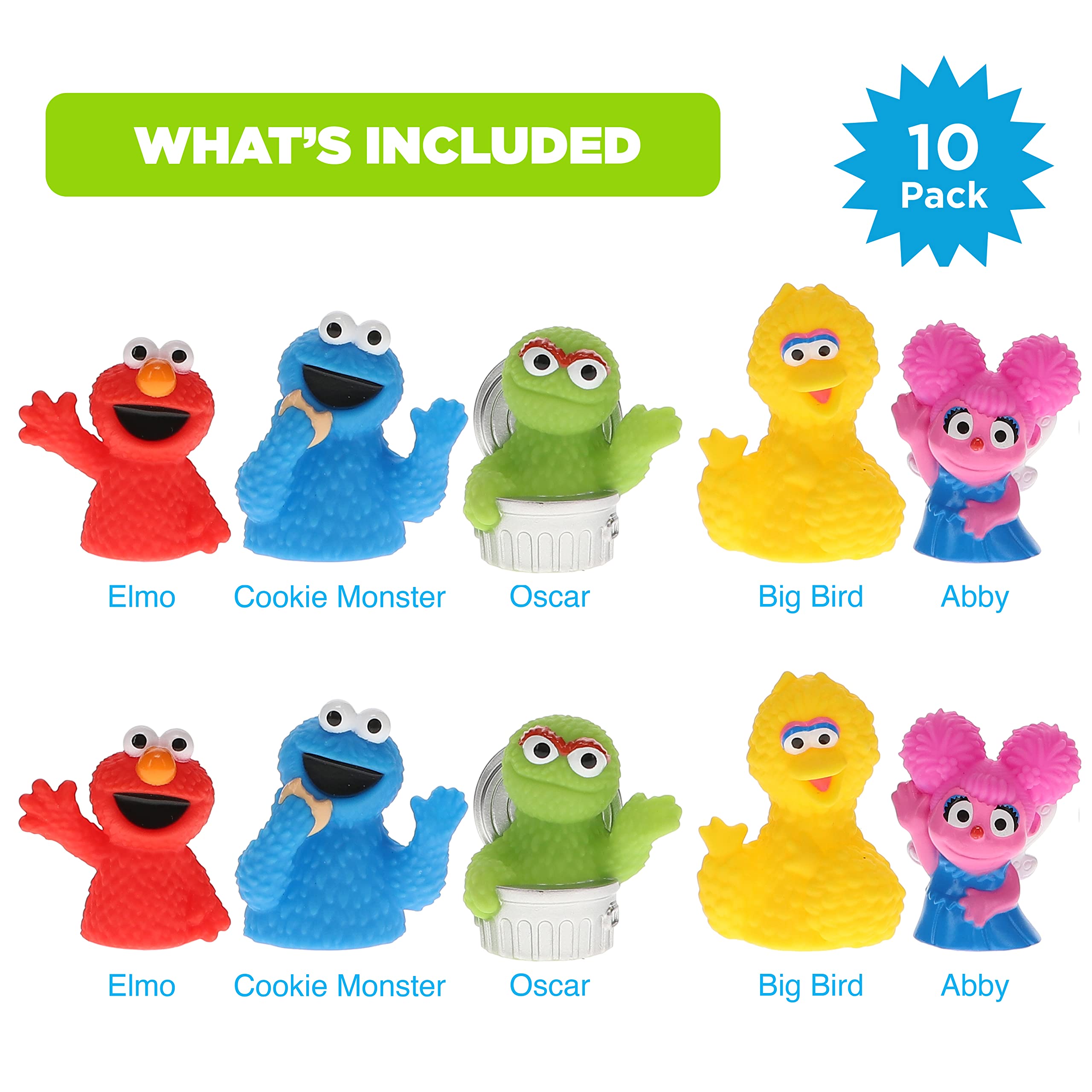 Foto 3 pulgar | Set De Marionetas Con Dedos Sesame Street, 10 Piezas, Pvc Impermeable - Venta Internacional.