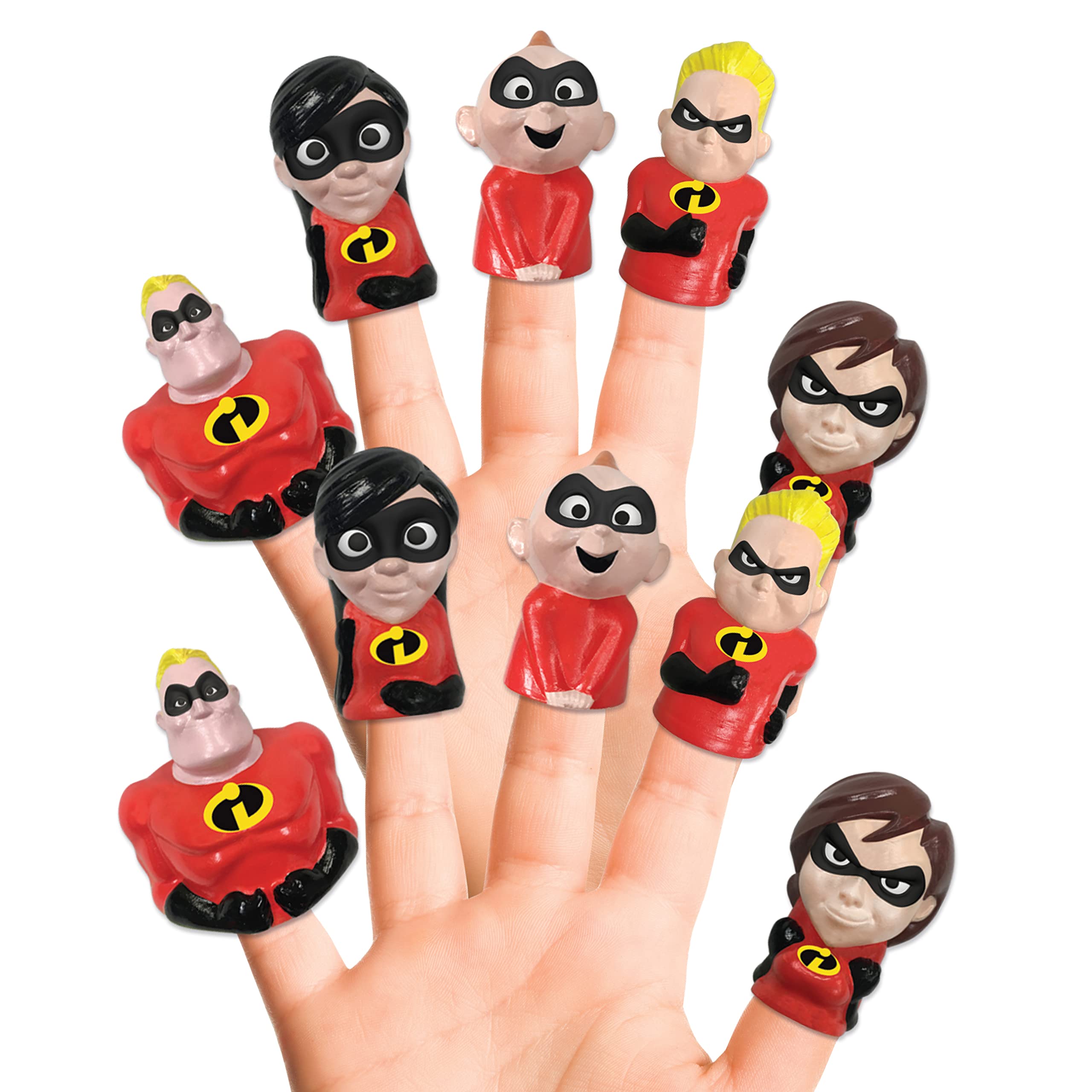 Finger Puppets Disney Incredibles, 10 Piezas, Juguetes De Baño Y Fiesta - Venta Internacional.