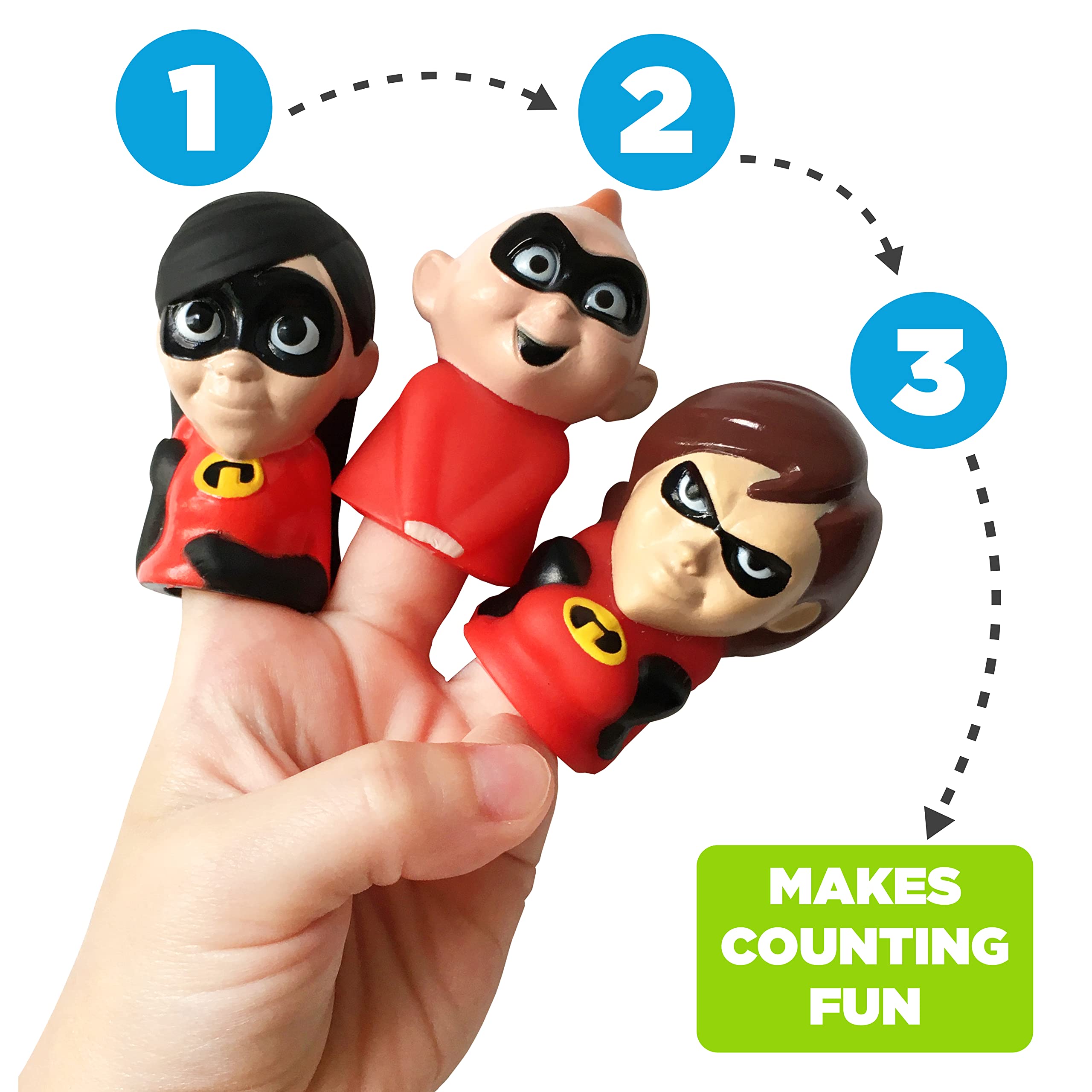 Foto 8 pulgar | Finger Puppets Disney Incredibles, 10 Piezas, Juguetes De Baño Y Fiesta - Venta Internacional.