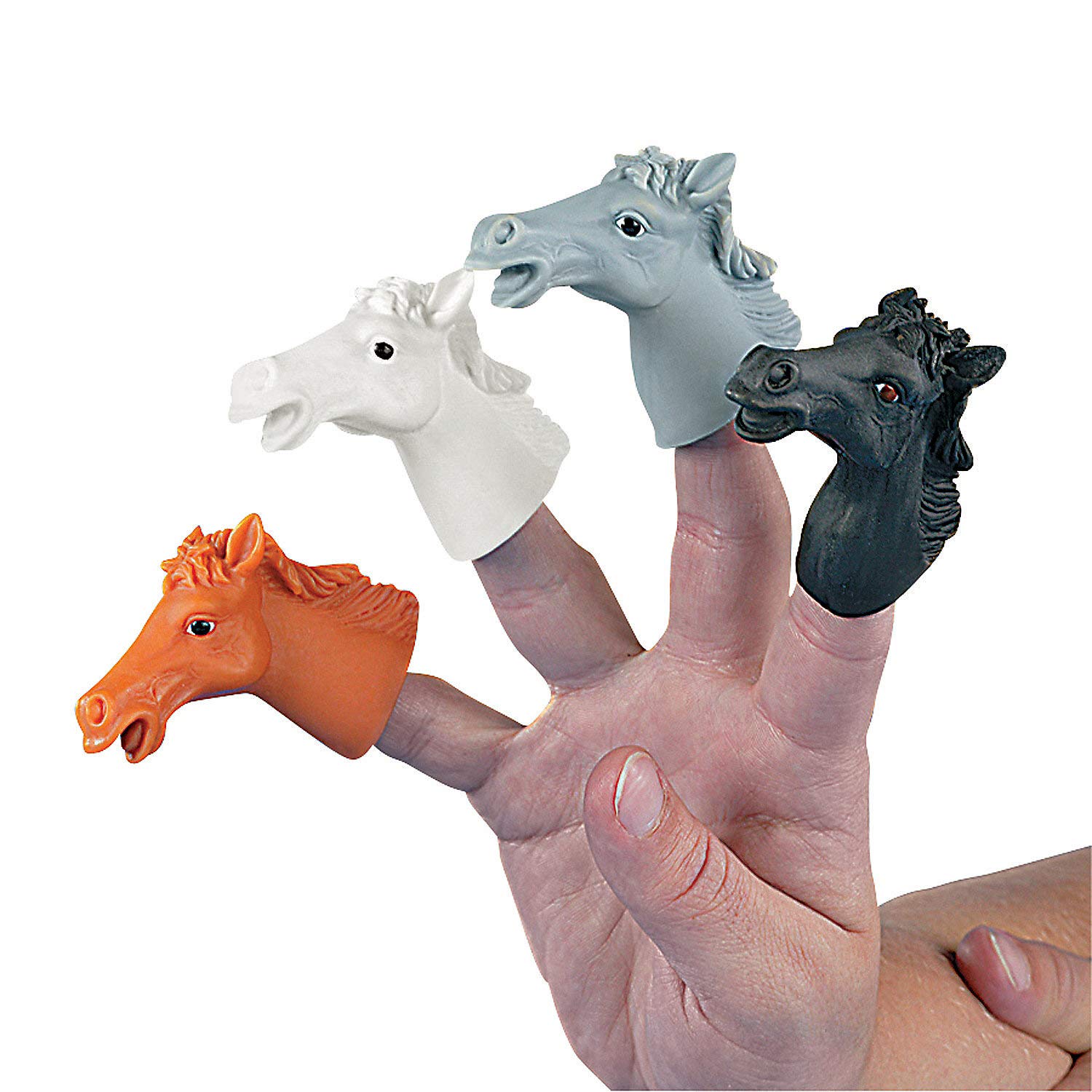 Foto 2 pulgar | Caballo De Vinilo Finger Puppets Fun Express, 12 Unidades - Venta Internacional.