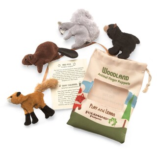 Foto 1 | Set De Marionetas Puppet Folkmanis Woodland Animal Finger, Multicolor - Venta Internacional.