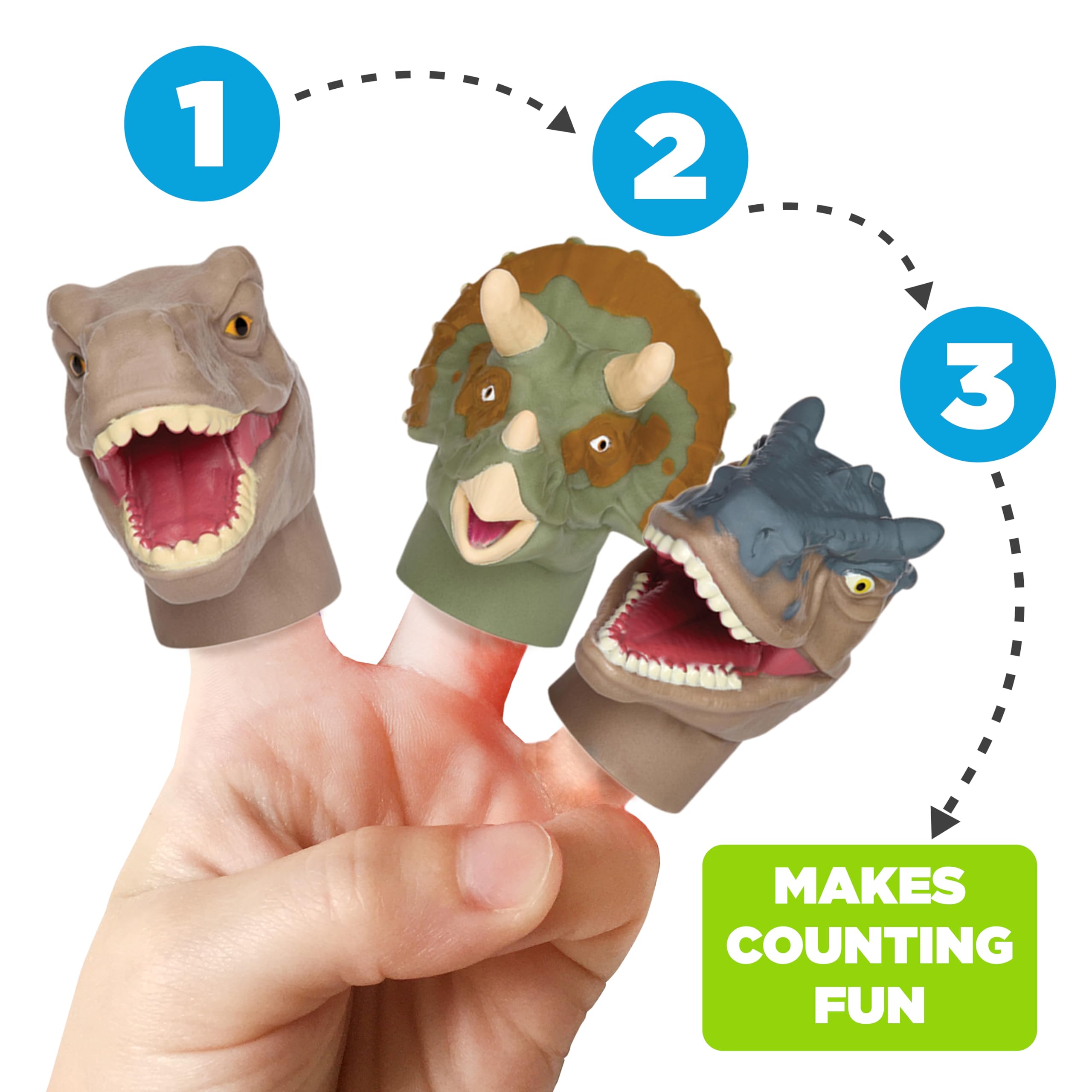 Foto 7 pulgar | Títeres de Dedos Universal Jurassic World 10 Piezas - Venta Internacional