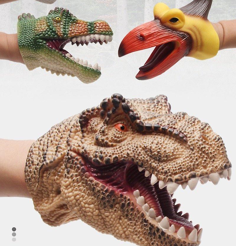 Foto 4 pulgar | Venta Internacional - Marioneta De Mano Con Forma De Dinosaurio, 2 Unidades, Realistas, De Goma Blanda, Para Padres E