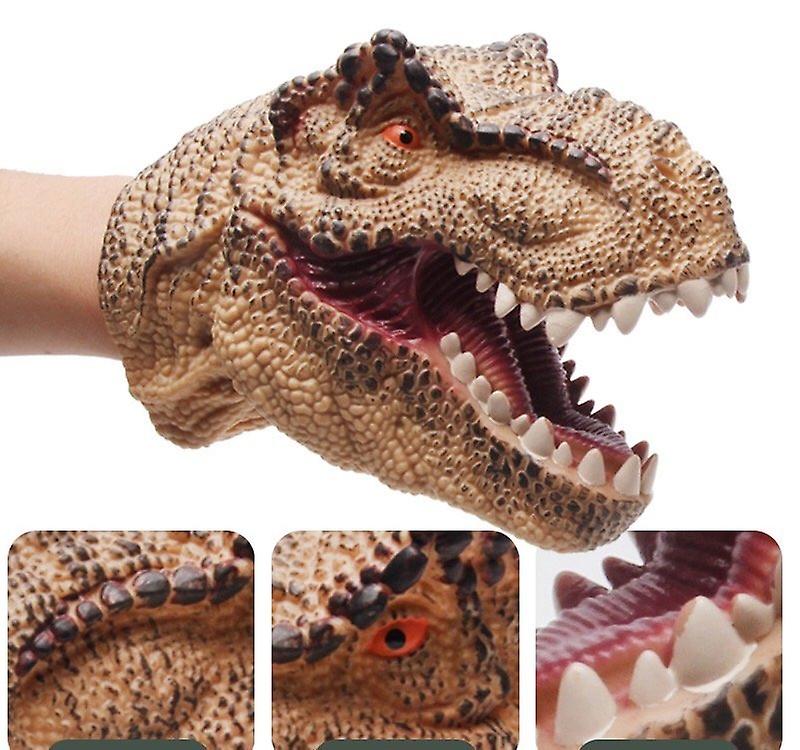 Foto 6 pulgar | Venta Internacional - Marioneta De Mano Con Forma De Dinosaurio, 2 Unidades, Realistas, De Goma Blanda, Para Padres E
