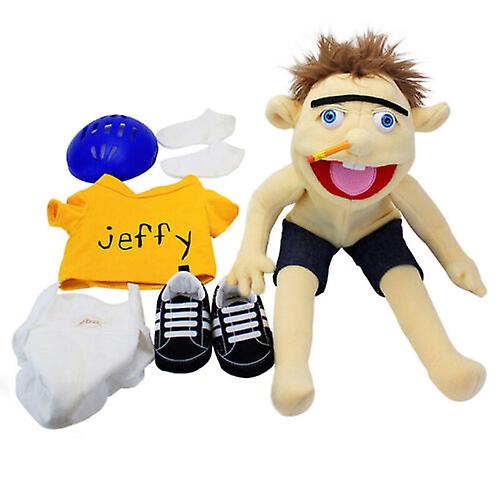 Foto 5 pulgar | Venta Internacional - Peluche Jeffy Cosplay Con Sombrero De Jeffy, Marioneta De Mano, 58 Cm