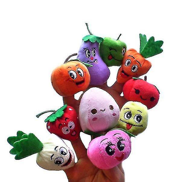 Venta Internacional - Set De Marionetas De Peluche Con Frutas Y Verduras Para Niños De 1 A 4 Años