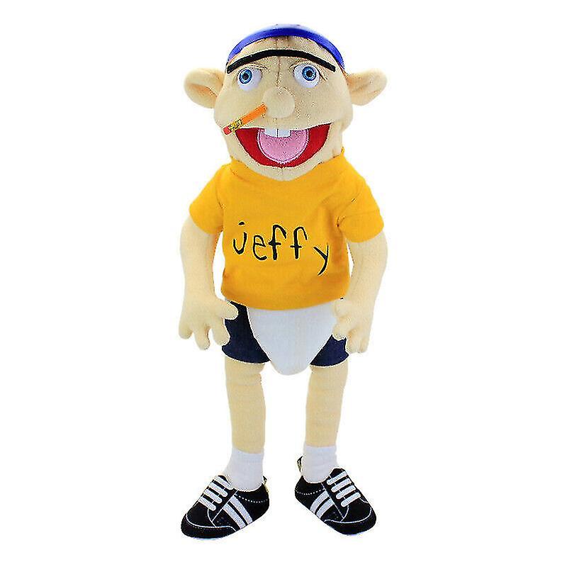 Foto 3 pulgar | Venta Internacional - Juego De Marionetas De Peluche Jeffy Hand Con Sombrero De Jeffy De 58 Cm