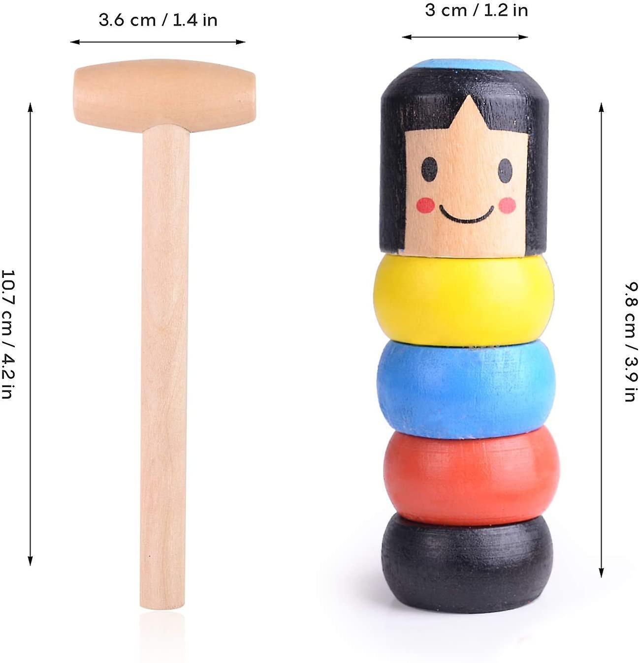 Foto 4 pulgar | Venta Internacional - Marionetas Mágicas De Juguete De Hombre De Madera Para Halloween Y Navidad