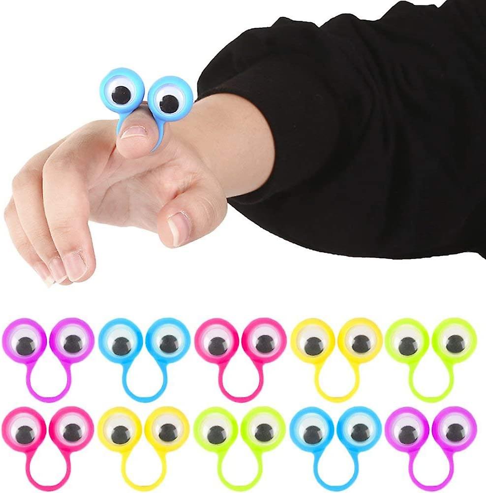 Venta Internacional - Anillo Con Forma De Globo Ocular Finger Puppets, 25 Unidades, Eye Monster, Fiesta Infantil