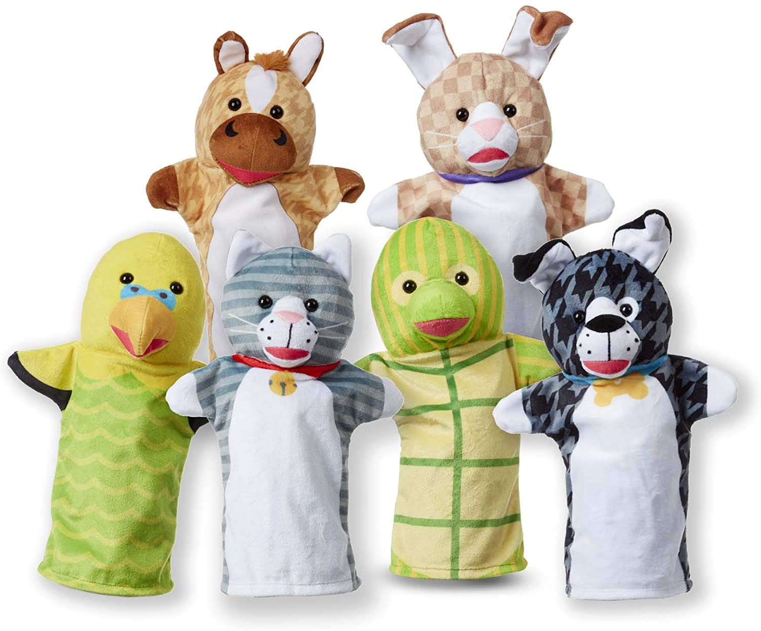 Set De 6 Marionetas De Mano Melissa & Doug Pet Buddies - Venta Internacional.
