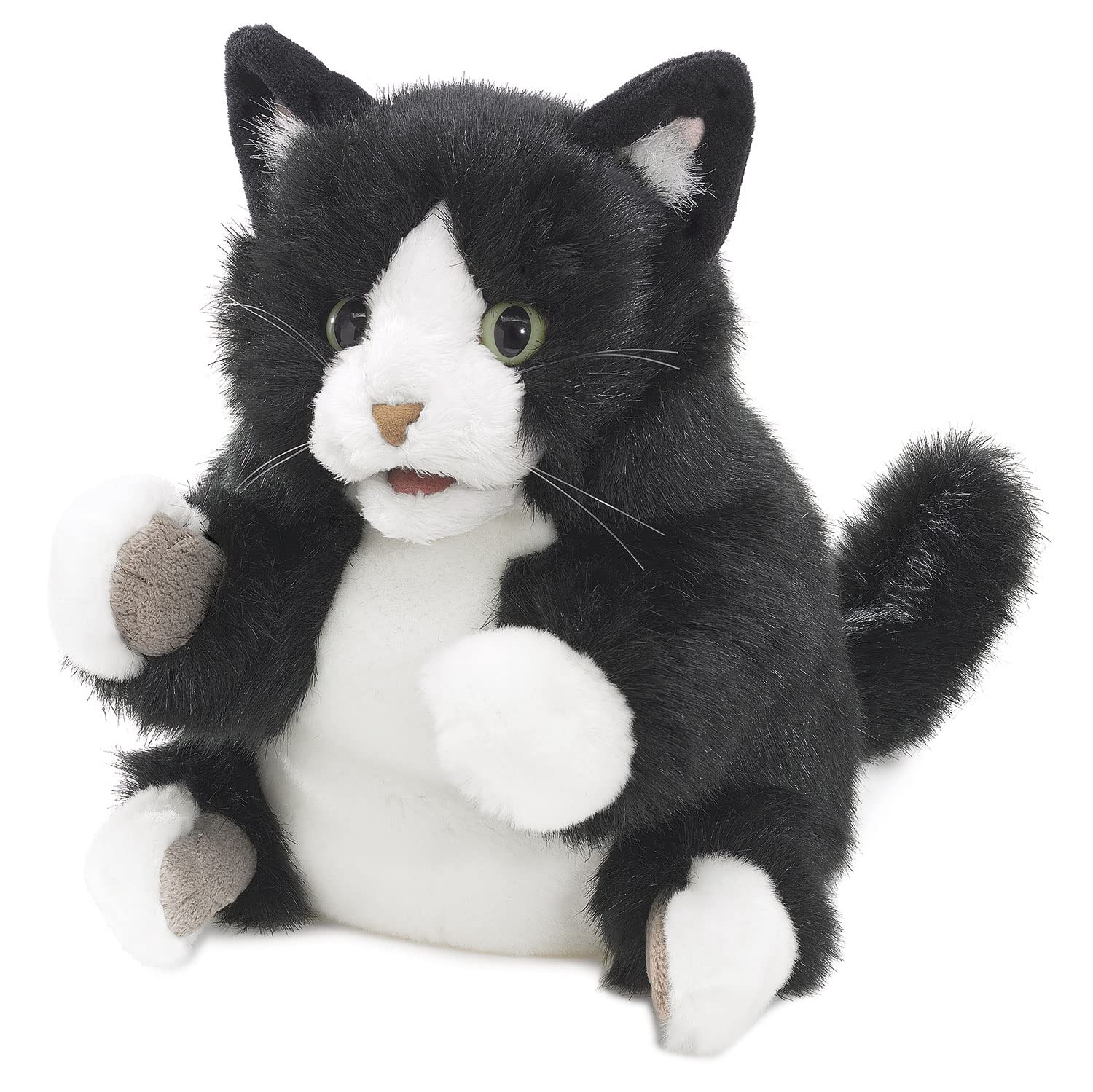 Foto 2 pulgar | Hand Puppet Folkmanis Tuxedo Kitten En Blanco Y Negro - Venta Internacional.