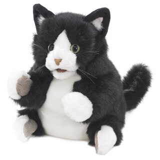 Foto 1 | Hand Puppet Folkmanis Tuxedo Kitten En Blanco Y Negro - Venta Internacional.