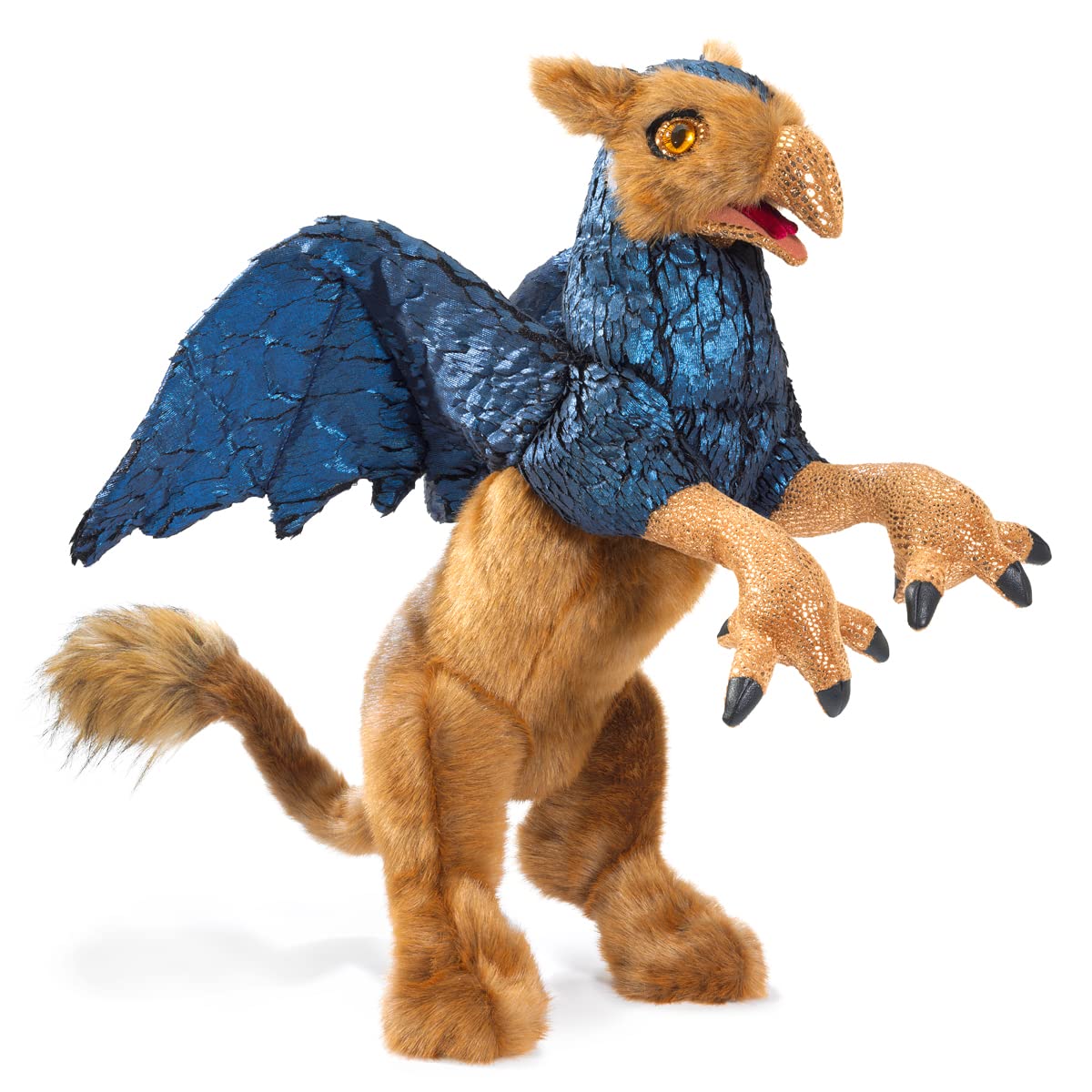 Foto 1 | Marioneta De Mano Folkmanis Griffin Beige/azul/negro - Venta Internacional.