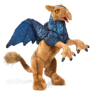 Foto 1 | Marioneta De Mano Folkmanis Griffin Beige/azul/negro - Venta Internacional.