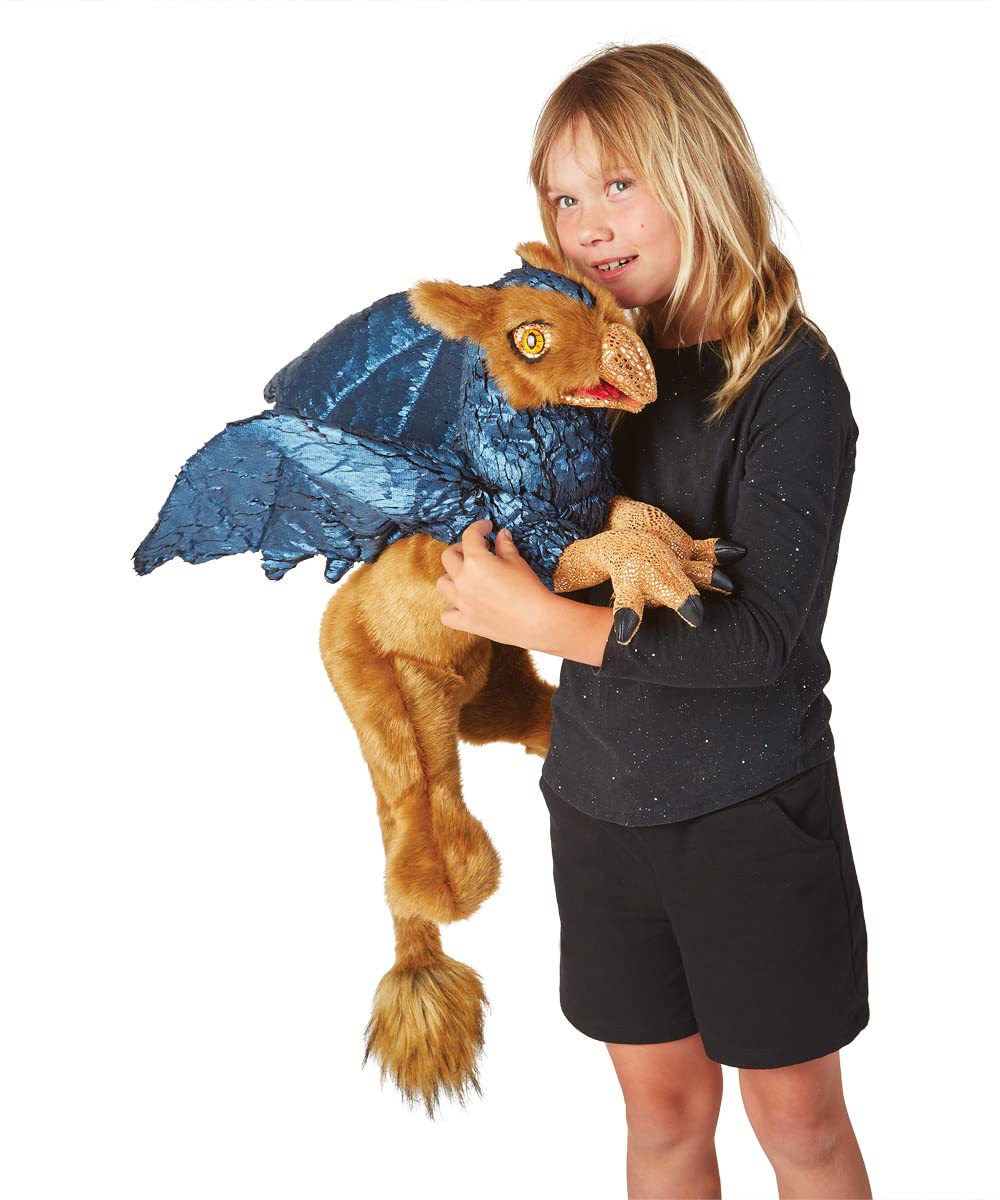 Foto 2 | Marioneta De Mano Folkmanis Griffin Beige/azul/negro - Venta Internacional.