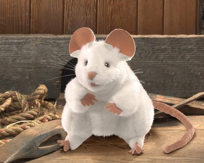Foto 3 | Marioneta De Mano Folkmanis Mouse Blanca - Venta Internacional.