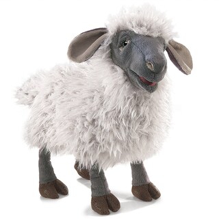 Foto 1 | Peluche Hand Puppet Folkmanis Con Forma De Oveja Balando, Color Gris/multicolor - Venta Internacional.