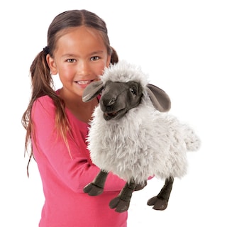 Foto 2 | Peluche Hand Puppet Folkmanis Con Forma De Oveja Balando, Color Gris/multicolor - Venta Internacional.