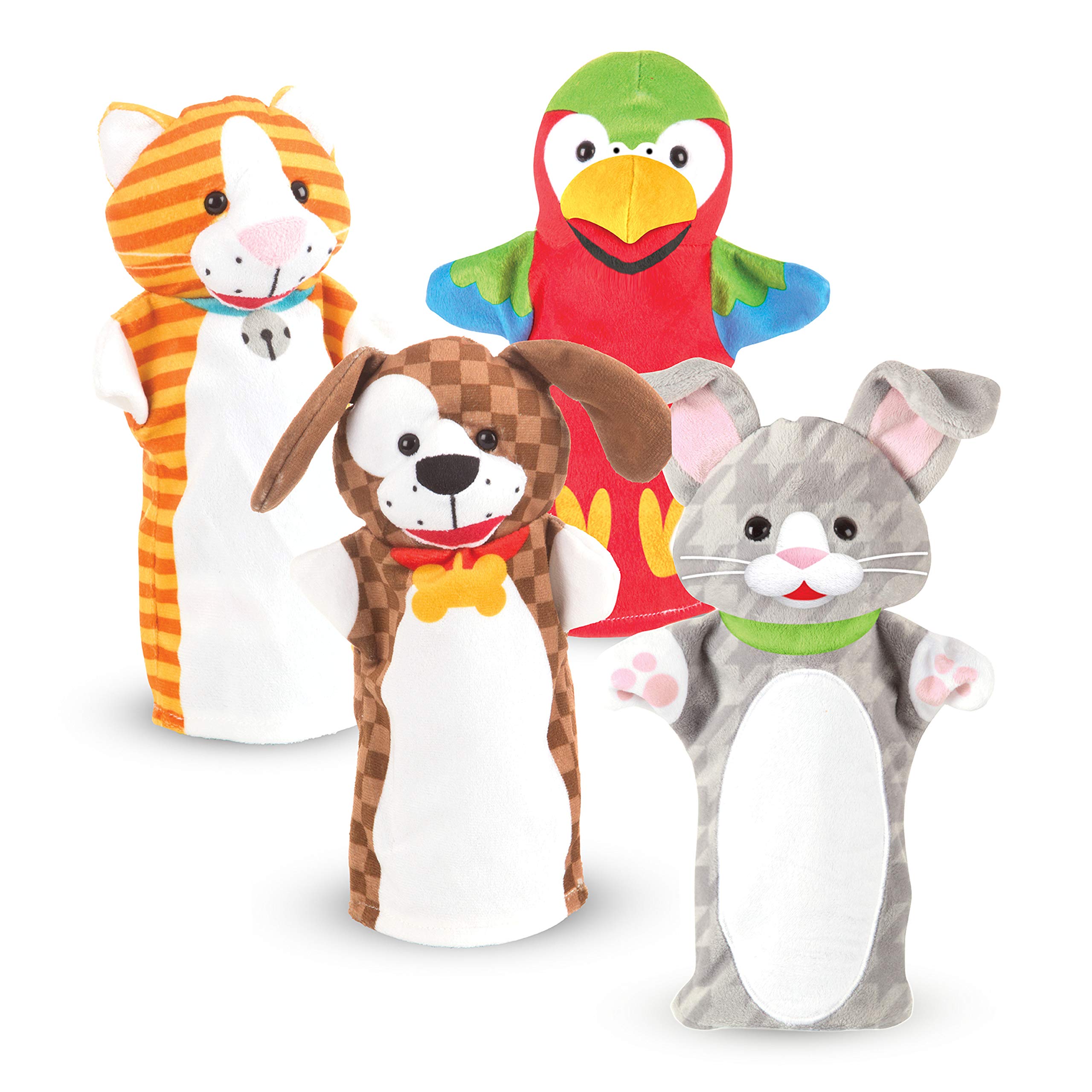 Marionetas De Mano Melissa & Doug Playful Pets, Juego De 4 - Venta Internacional.