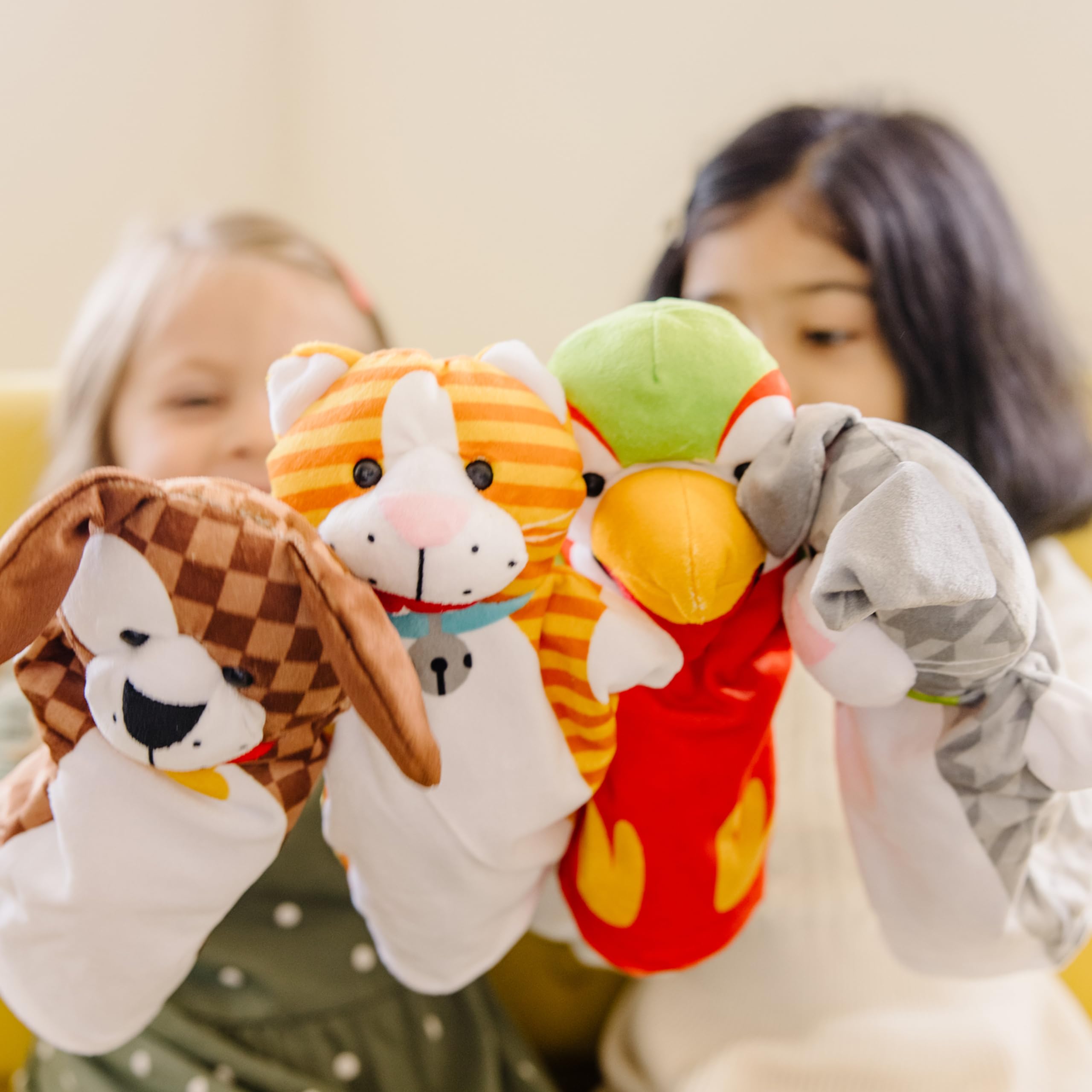 Foto 2 | Marionetas De Mano Melissa & Doug Playful Pets, Juego De 4 - Venta Internacional.