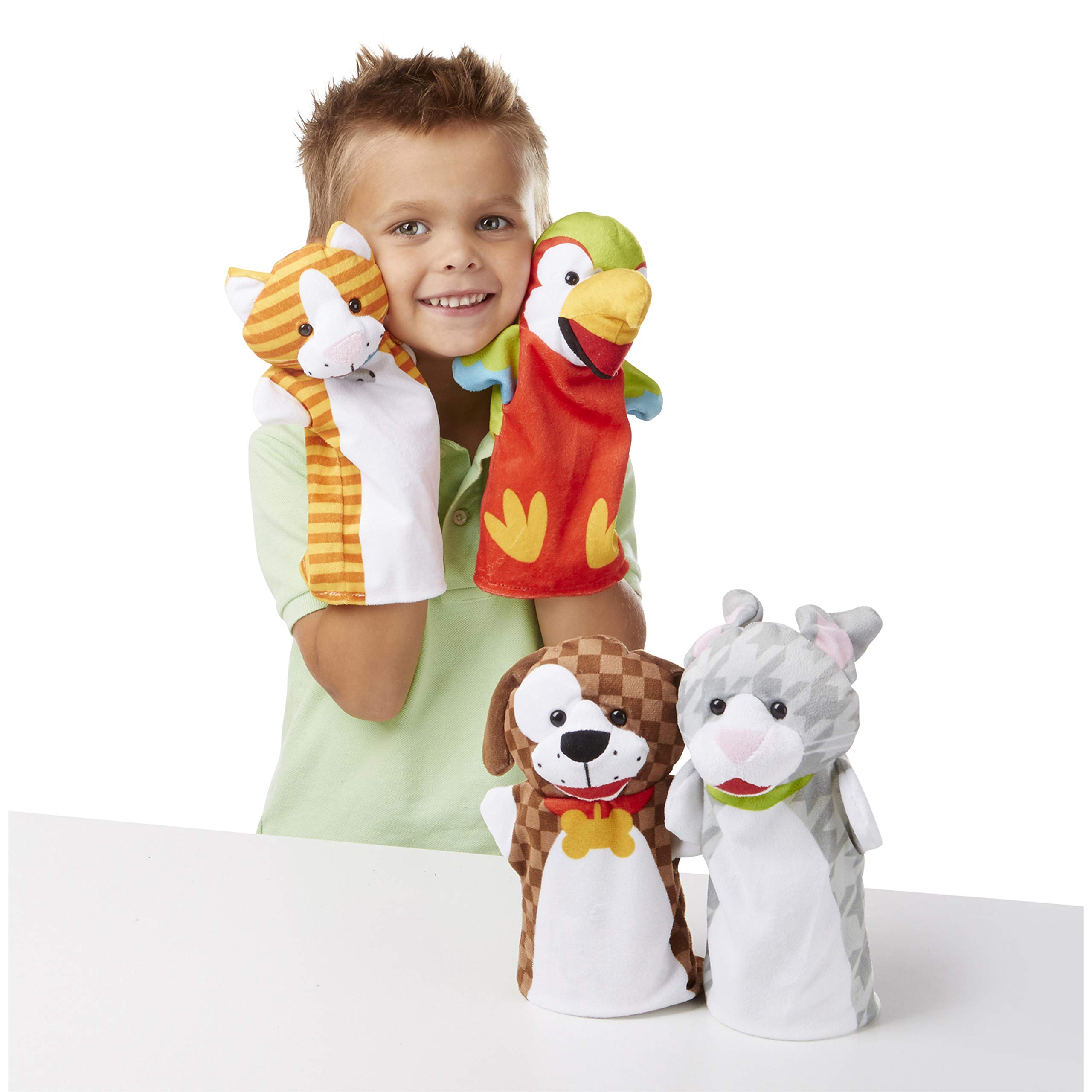 Foto 4 pulgar | Marionetas De Mano Melissa & Doug Playful Pets, Juego De 4 - Venta Internacional.