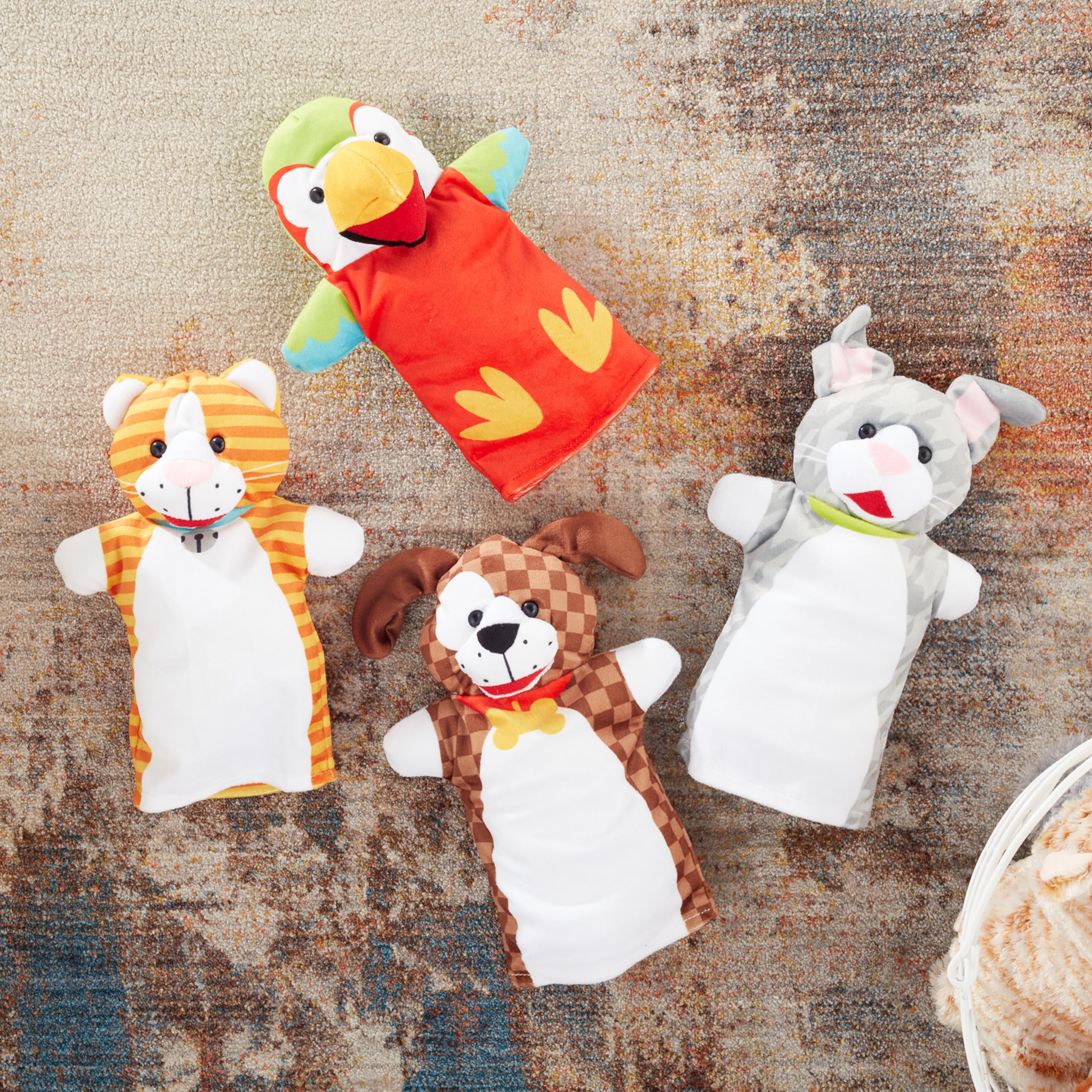 Foto 5 pulgar | Marionetas De Mano Melissa & Doug Playful Pets, Juego De 4 - Venta Internacional.