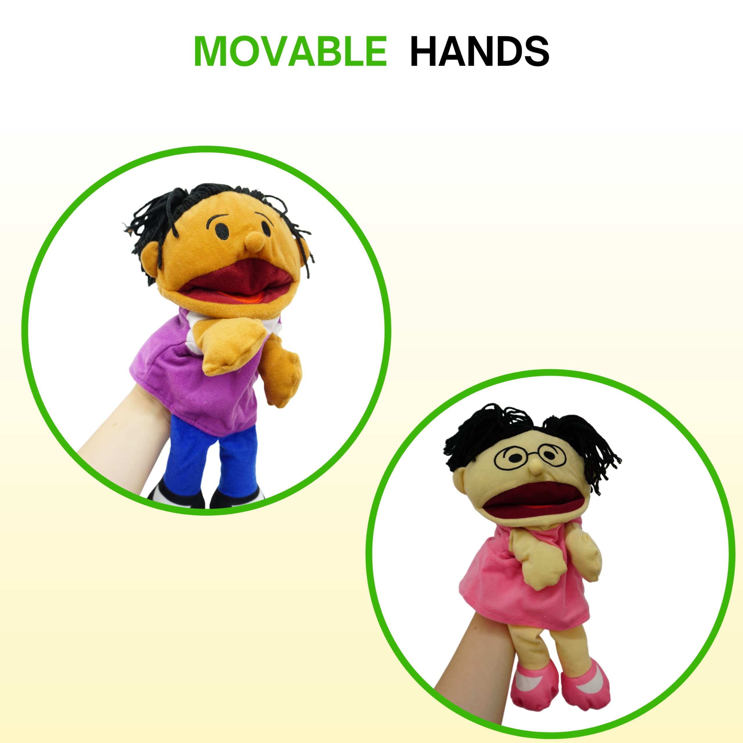Foto 8 pulgar | Paquete De 8 Marionetas De Mano Para Niños, Multiculturales Con Boca Móvil - Venta Internacional.