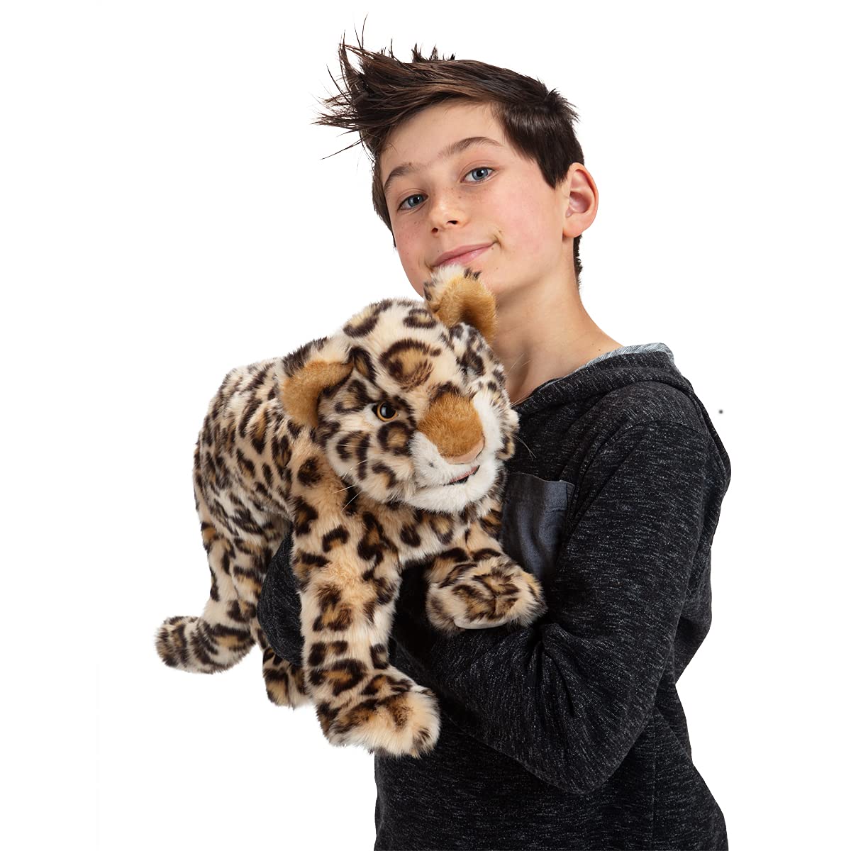Foto 3 | Marioneta De Mano Folkmanis Leopard Cub Beige/marrón/bronceado/negro/blanco - Venta Internacional.