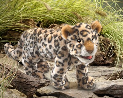 Foto 4 | Marioneta De Mano Folkmanis Leopard Cub Beige/marrón/bronceado/negro/blanco - Venta Internacional.