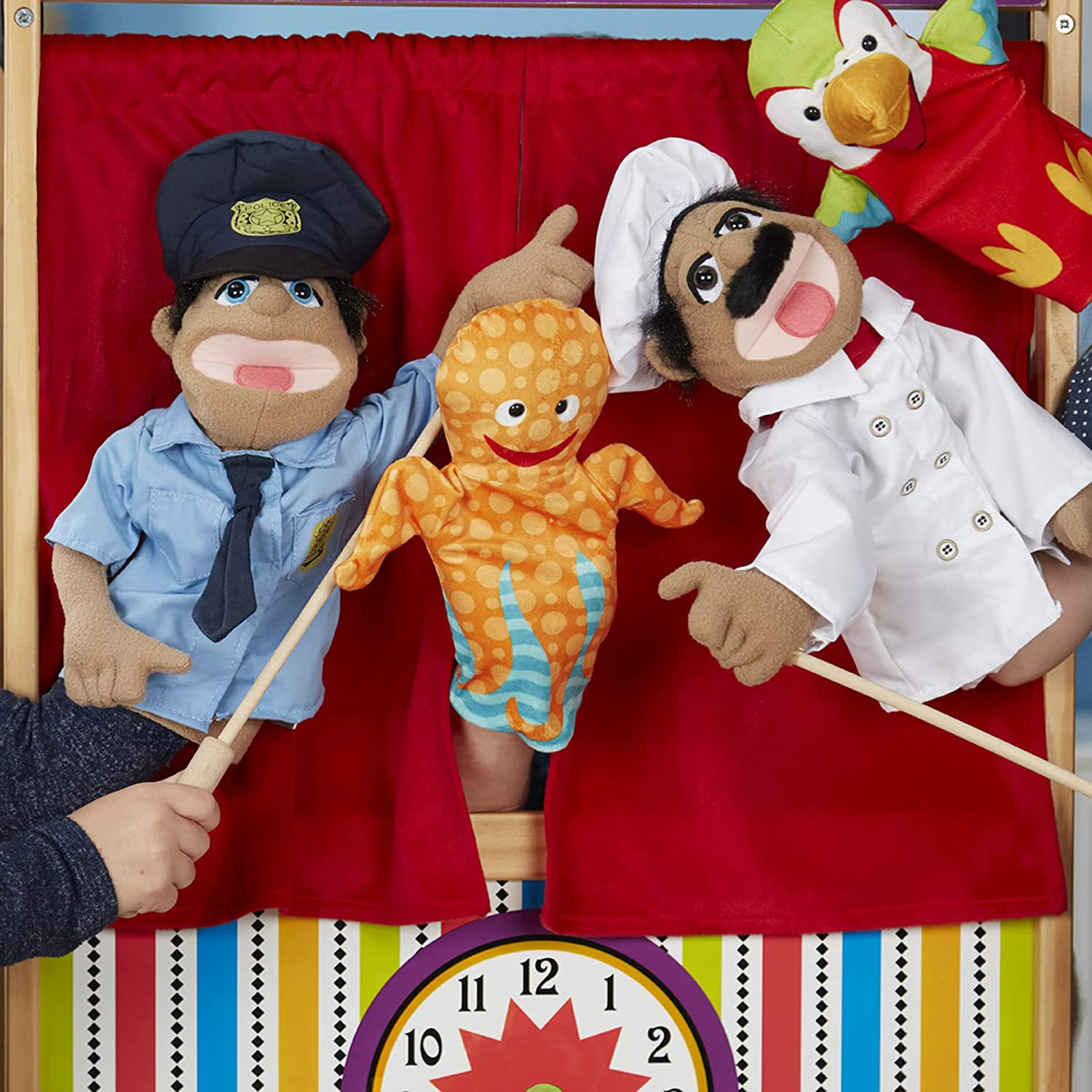 Foto 8 pulgar | Marioneta Melissa & Doug Chef Alfredo 'al' Dente Con Varilla De Madera - Venta Internacional