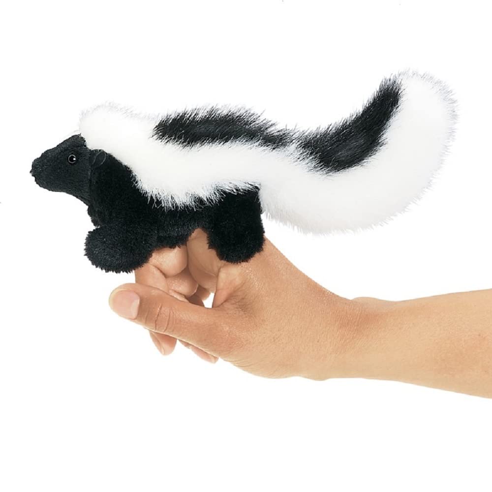 Finger Puppet Folkmanis Mini Skunk Para Bebés Y Niños - Venta Internacional.