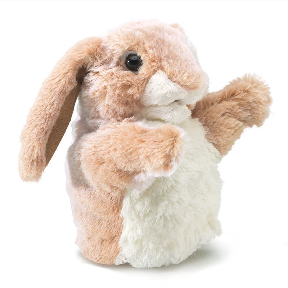 Marioneta De Mano Folkmanis Little Lop Rabbit White - Venta Internacional.