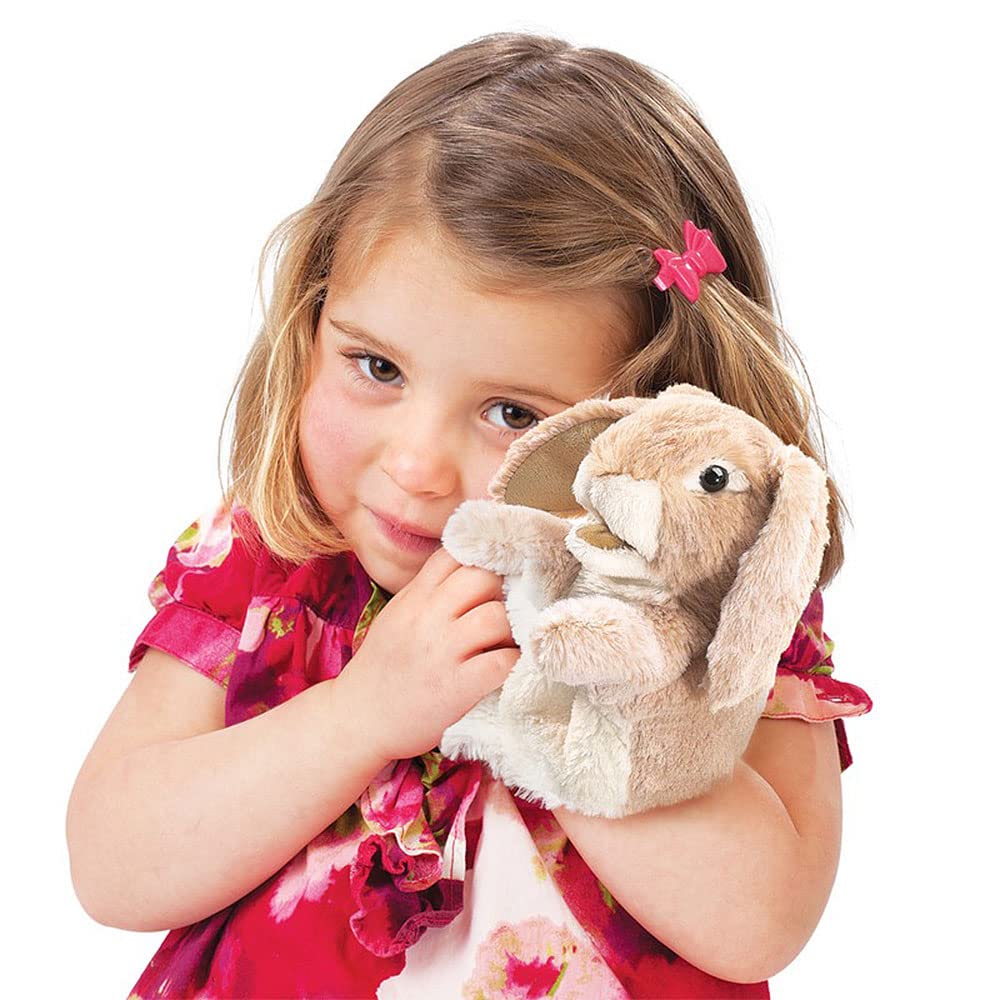 Foto 3 pulgar | Marioneta De Mano Folkmanis Little Lop Rabbit White - Venta Internacional.