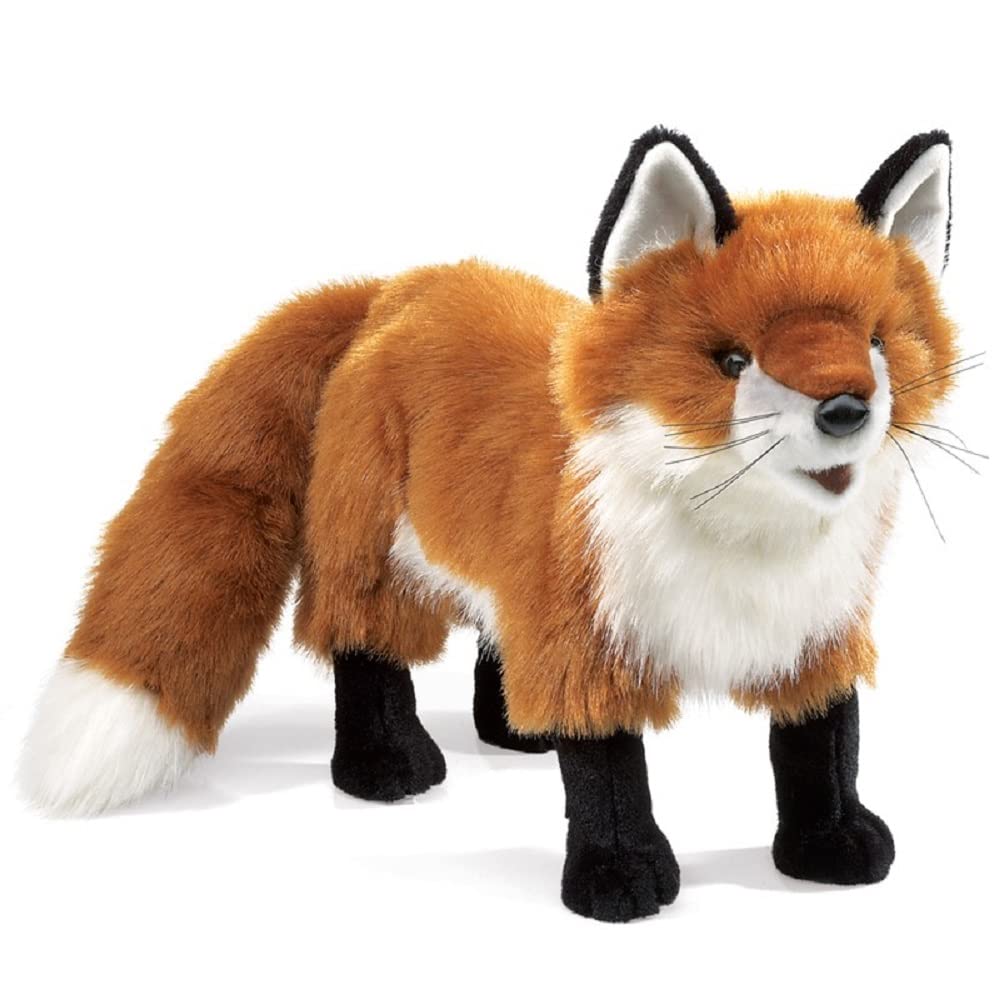 Marioneta De Mano Folkmanis Red Fox Rust White Black - Venta Internacional.