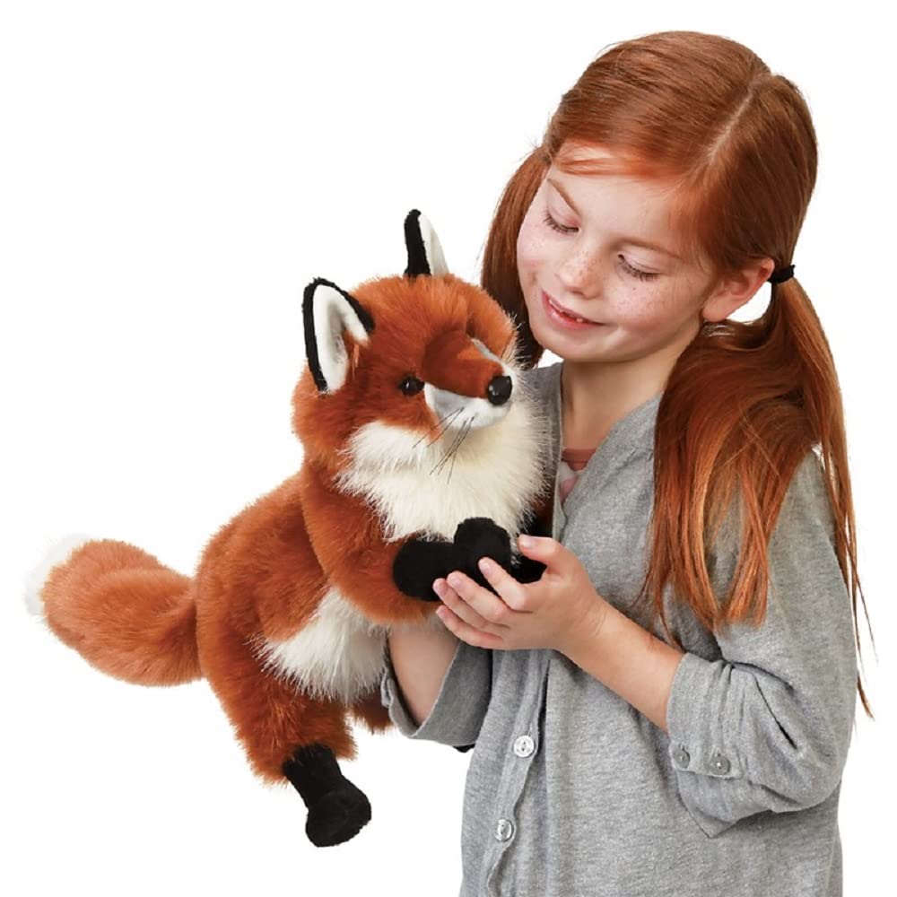 Foto 3 pulgar | Marioneta De Mano Folkmanis Red Fox Rust White Black - Venta Internacional.