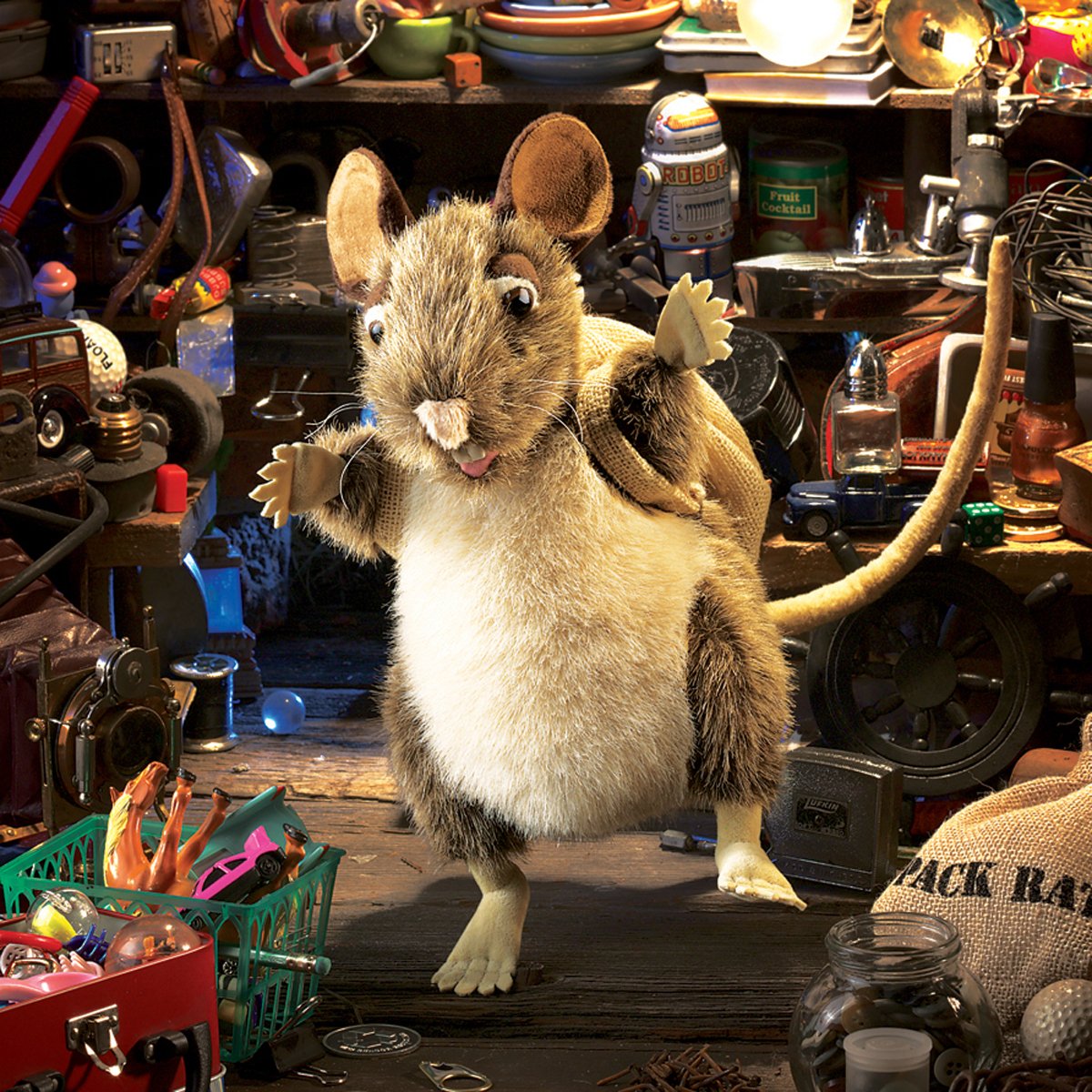 Foto 4 pulgar | Hand Puppet Folkmanis Pack Rat Marrón Y Beige - Venta Internacional.