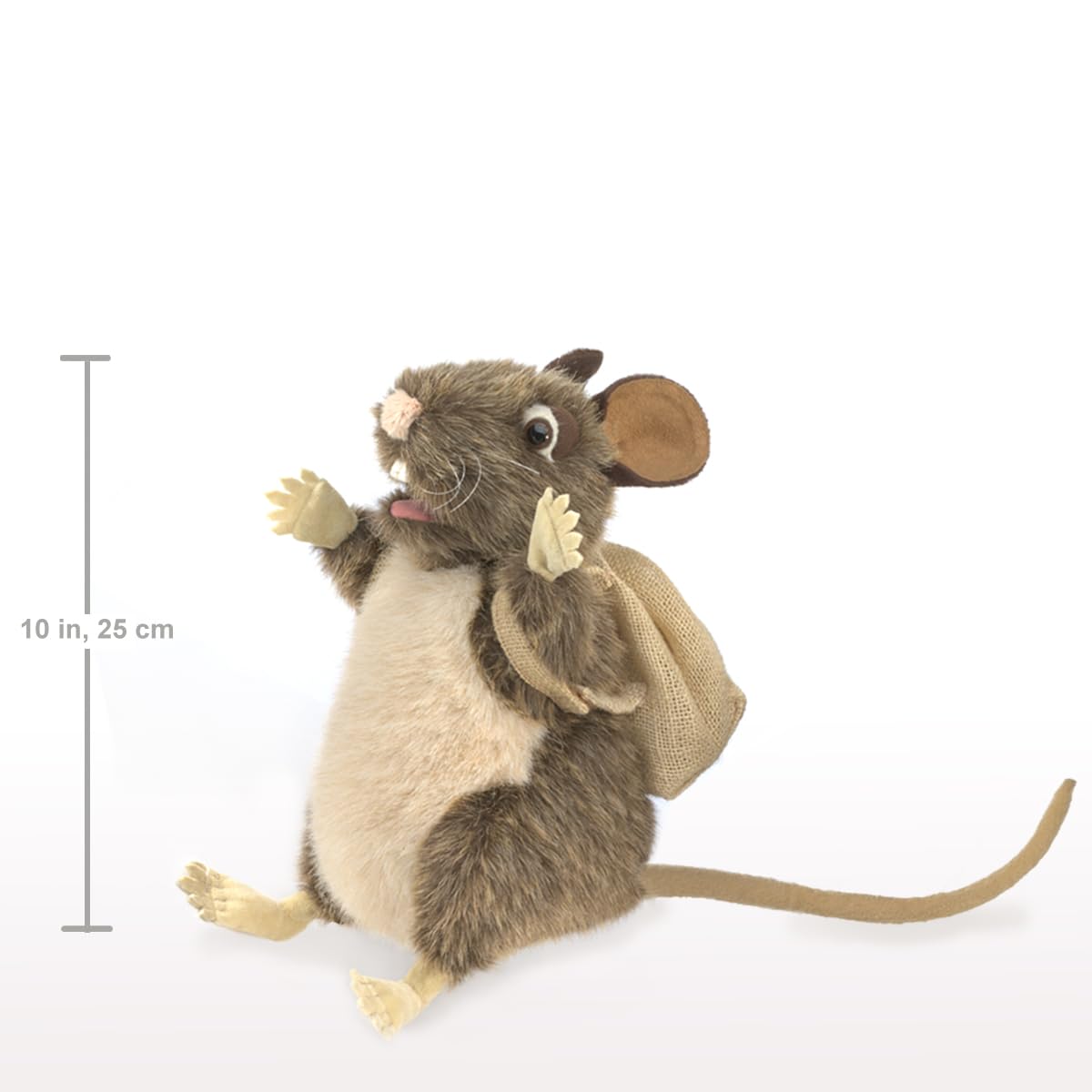 Foto 6 pulgar | Hand Puppet Folkmanis Pack Rat Marrón Y Beige - Venta Internacional.