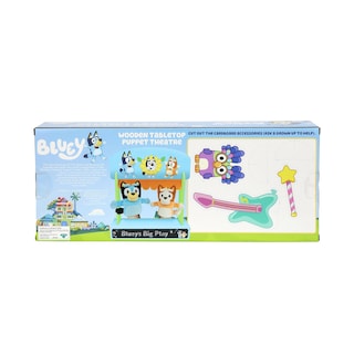 Foto 5 | Set De Juego De Madera Colorido De Puppet Theatre Bluey Con Títeres - Venta Internacional.