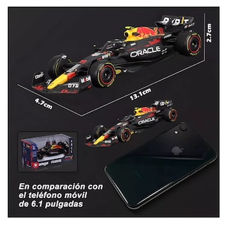 Foto 4 | Burago Redbull F1 Rb19 #11 Coche Sergio Pérez Fórmula 1 1:43