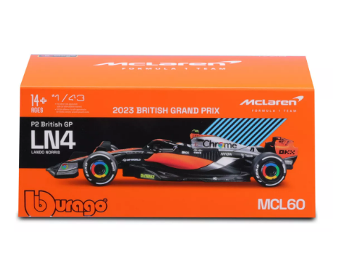 Foto 6 pulgar | Bburago Auto Formula 1 Mclaren Mcl 60 A Escala 1:43 #4 Lando Norris