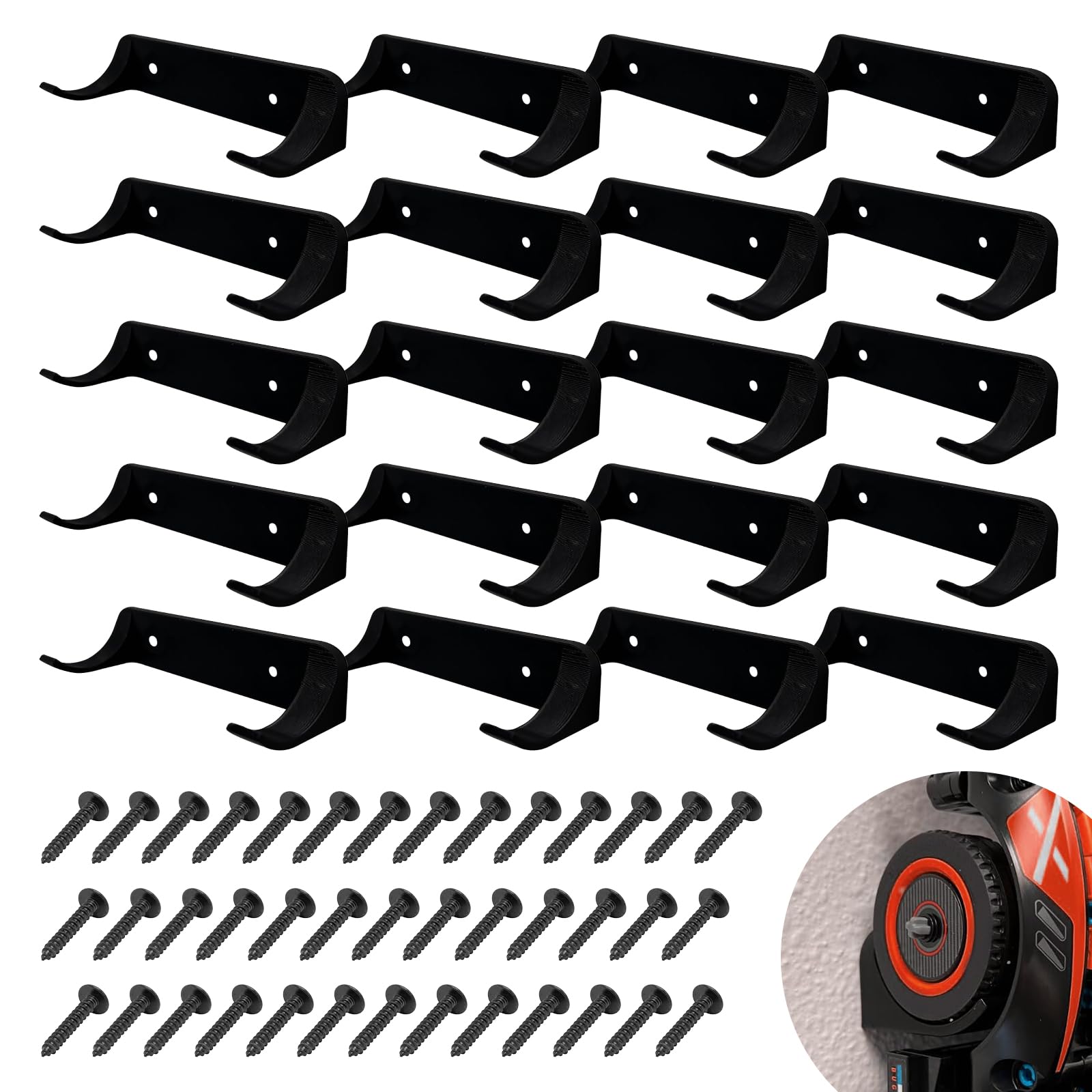 Expositor Vertical Con Ruedas Sobre Pared Para Coche, Paquete De 20 - Venta Internacional.