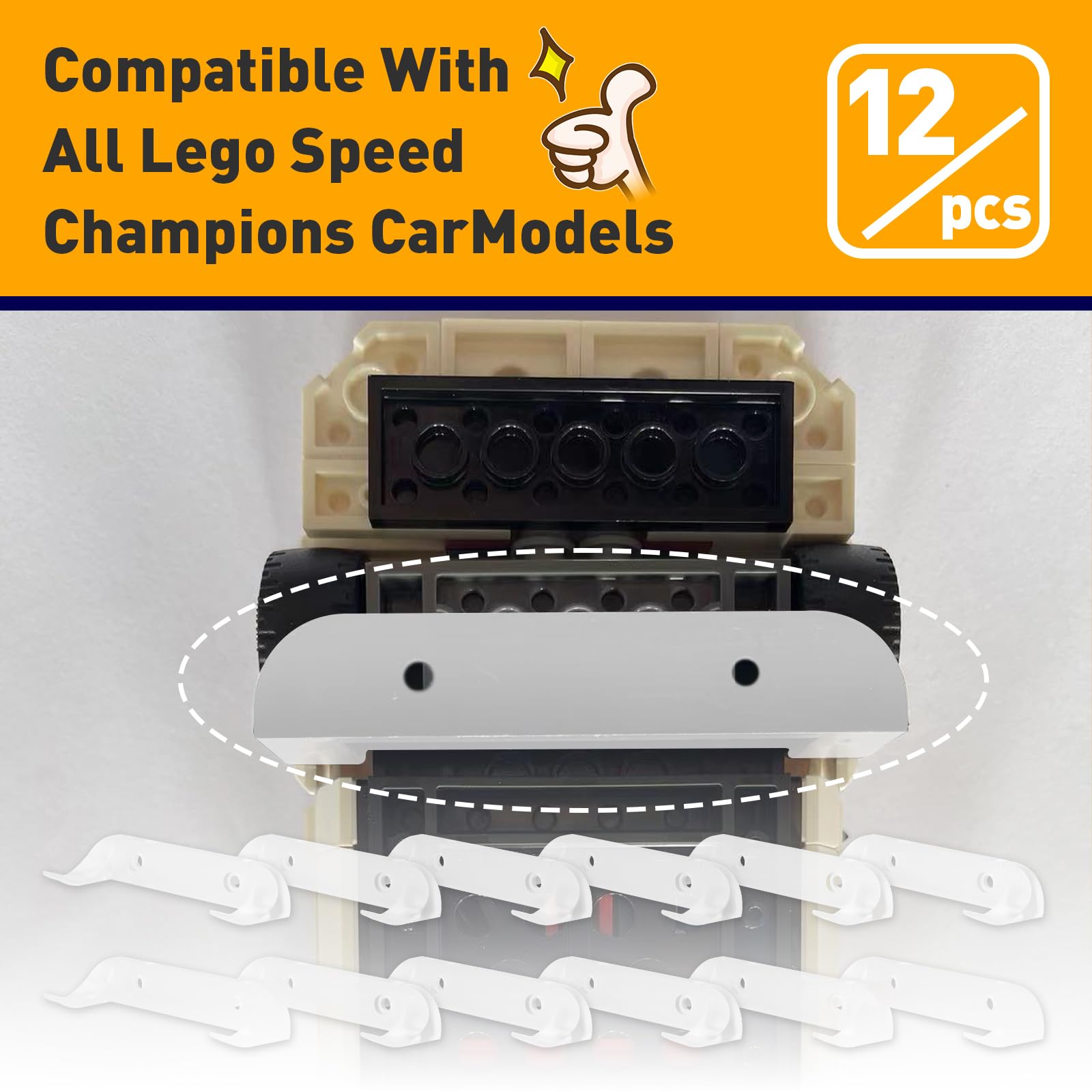 Foto 4 pulgar | Soporte De Pared Para Modelos De Coche De La Serie Lego Speed Champion - Venta Internacional.